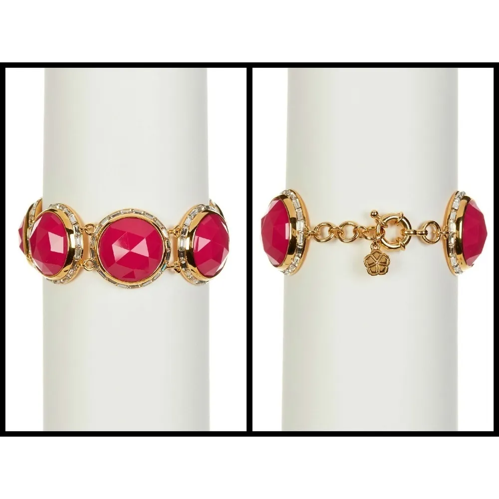 💕TRINA TURK💕 Large Round Bezel Set Dome Bracelet - Image 5