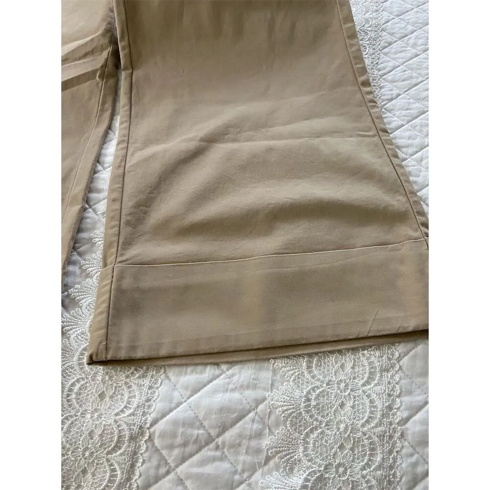 A New Day Wide Leg Chino Trousers Tan Casual Pants Size 6 - Image 7
