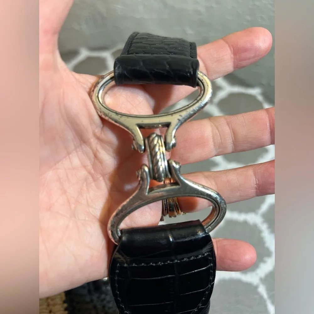 Brighton Black and Natural Tan Woven Women’s Bag black and silver accents spring - Image 15