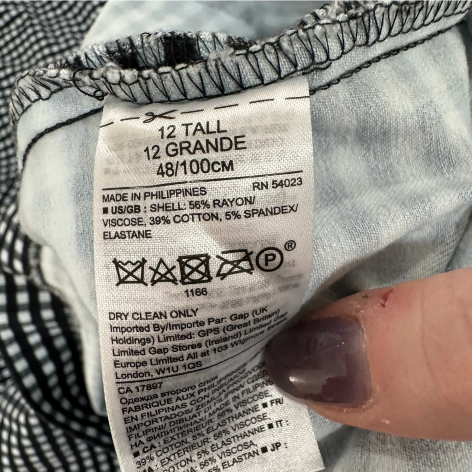 BANANA REPUBLIC vintage checkered dress‎ size 12 - Image 7