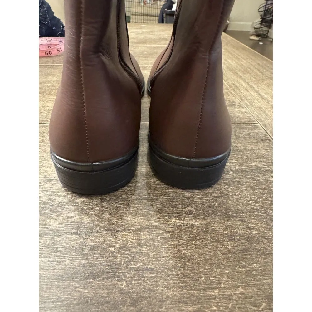 Women's ECCO Touch 15 Buckle Hydromax‎ Ankle Boot Mink Full Grain Leather 9.5 - Image 7