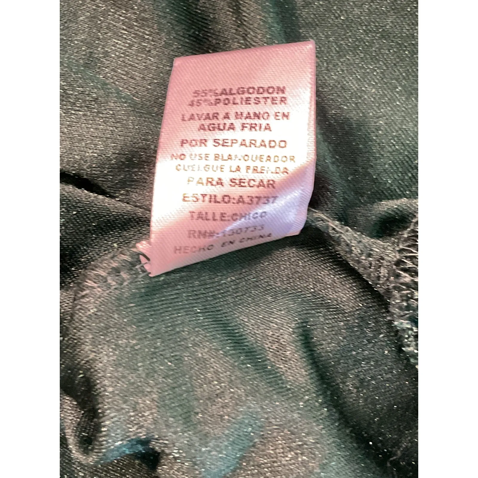 Umgee Green Velvet Bomber Jacket Embroidered Floral Sleeves Size Small - Image 10