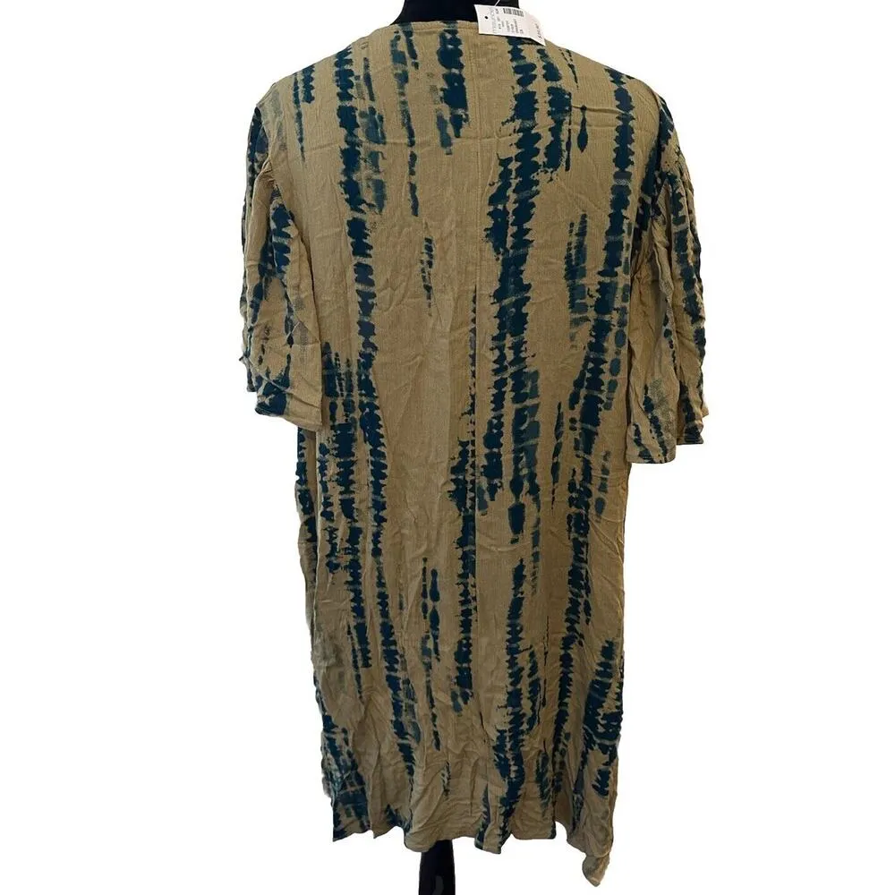 Maurices Open Kimono Plus Size 0X Cover Up TieDye Longer Length Tie Dye Boho NEW - Image 2