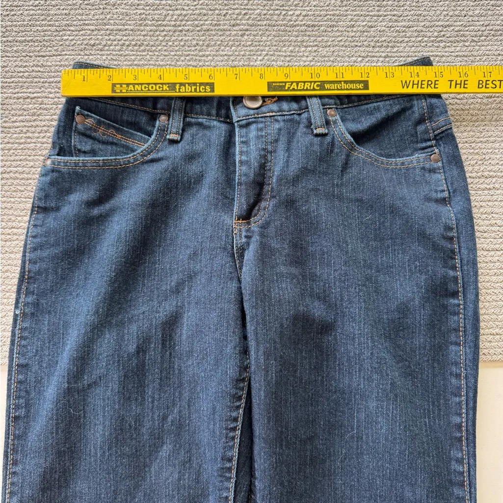 Wrangler Q-Baby Dark Rinse Bootcut Denim Jeans Size 7/8 x 32 - Image 9