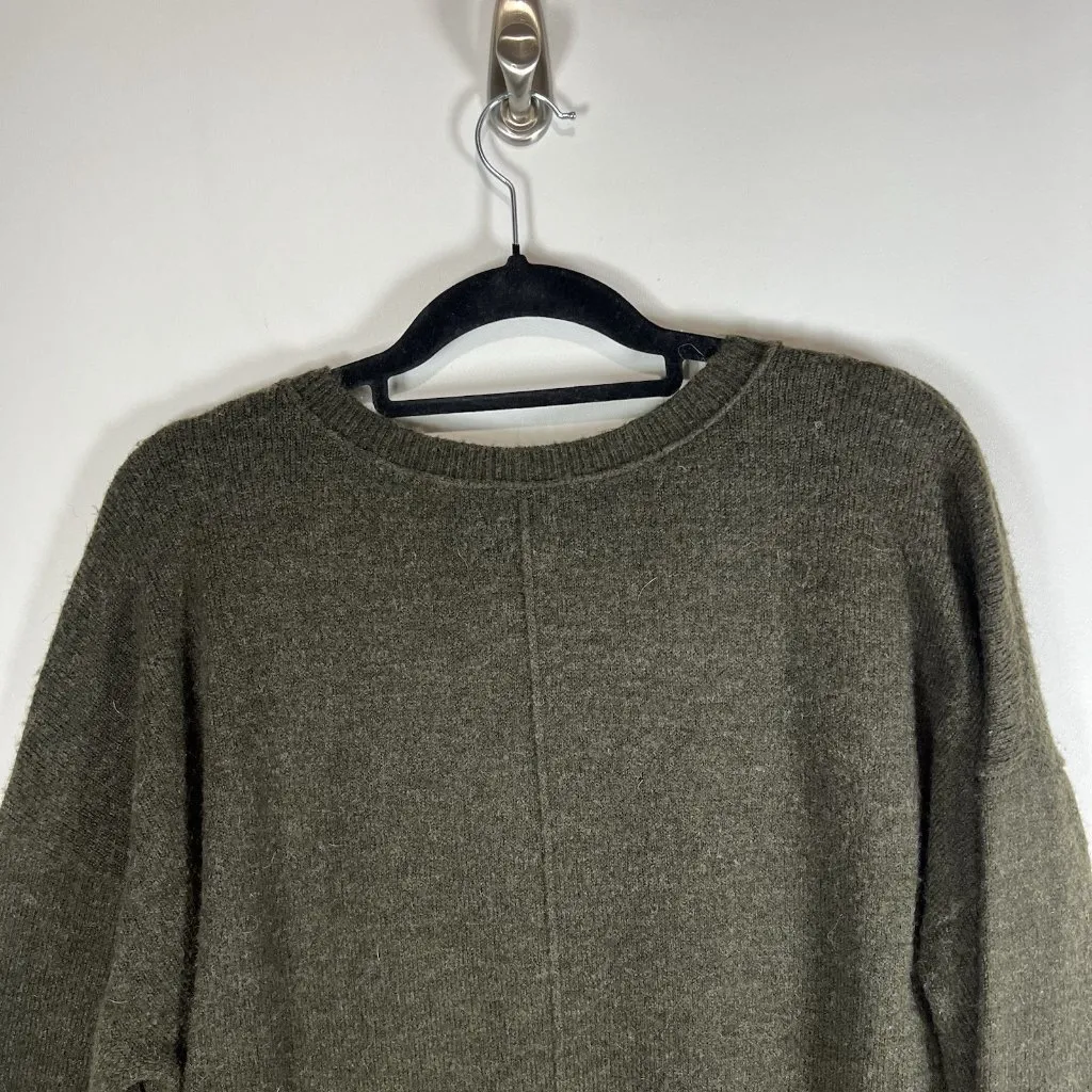 Lucky Brand Green Pullover Wool Blend‎ V Neck Sweater Women’s Large Soft - Image 8