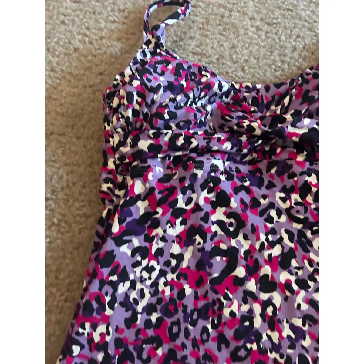 CD10 Woman beach Wear Top Xs Cute Bra Build In Purple - Image 2