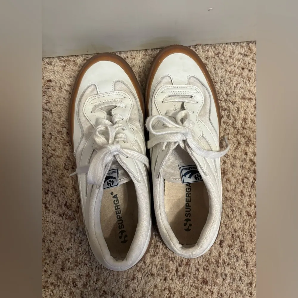 SUPERGA Women’s Revolley Low-Top Sneakers in White/Rubber, Size 39 (US 8-8.5) - Image 10