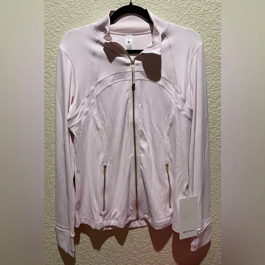 Lululemon NWT Define Jacket Full Zipper, zipper pocket Blissful Pink Gold 12 - Image 9