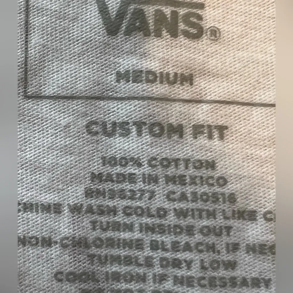 Vans Off The Wall White With Purple Gold Logo Short Sleeve Size Medium‎ casual - Image 5