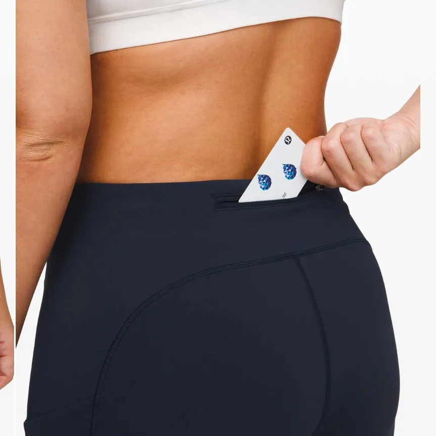 Lululemon Speed Up Tight 28” Brushed True Navy Size 4 Reflective Pockets - Image 3