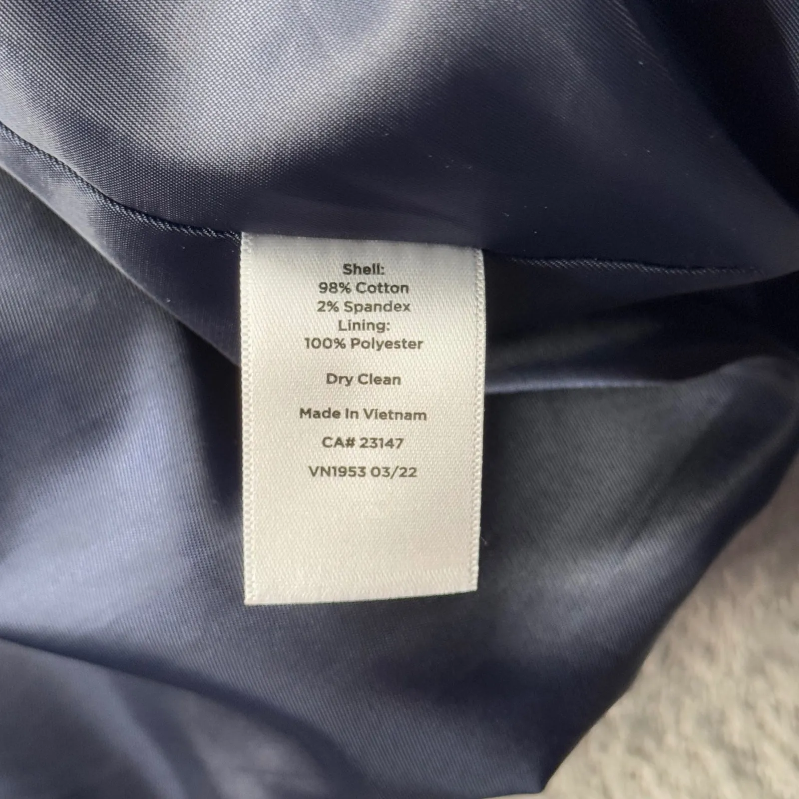 Talbots Jacket Size 3X Plus‎ Navy Blue Double Breasted Peacoat Preppy Nautical - Image 7