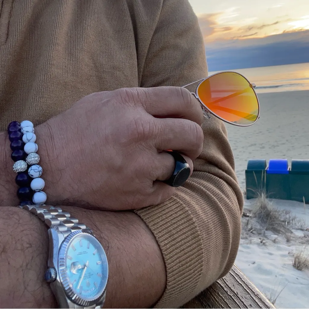 Aura Vita Hematite and Bling Bracelet Brings the Drama NWOT - Image 10