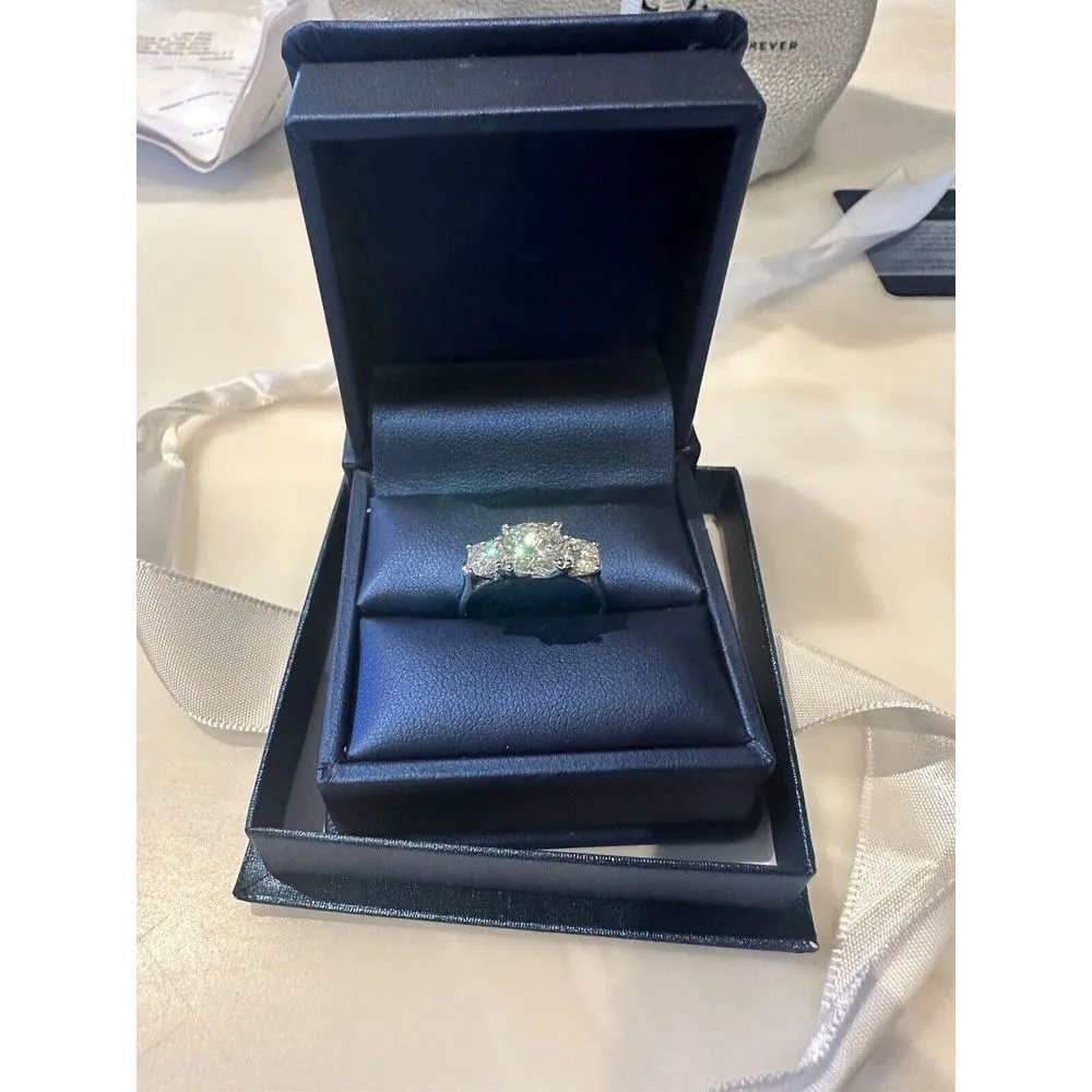 Moissanite Co. 1.8 CaratCushion Trellis Three - Image 3