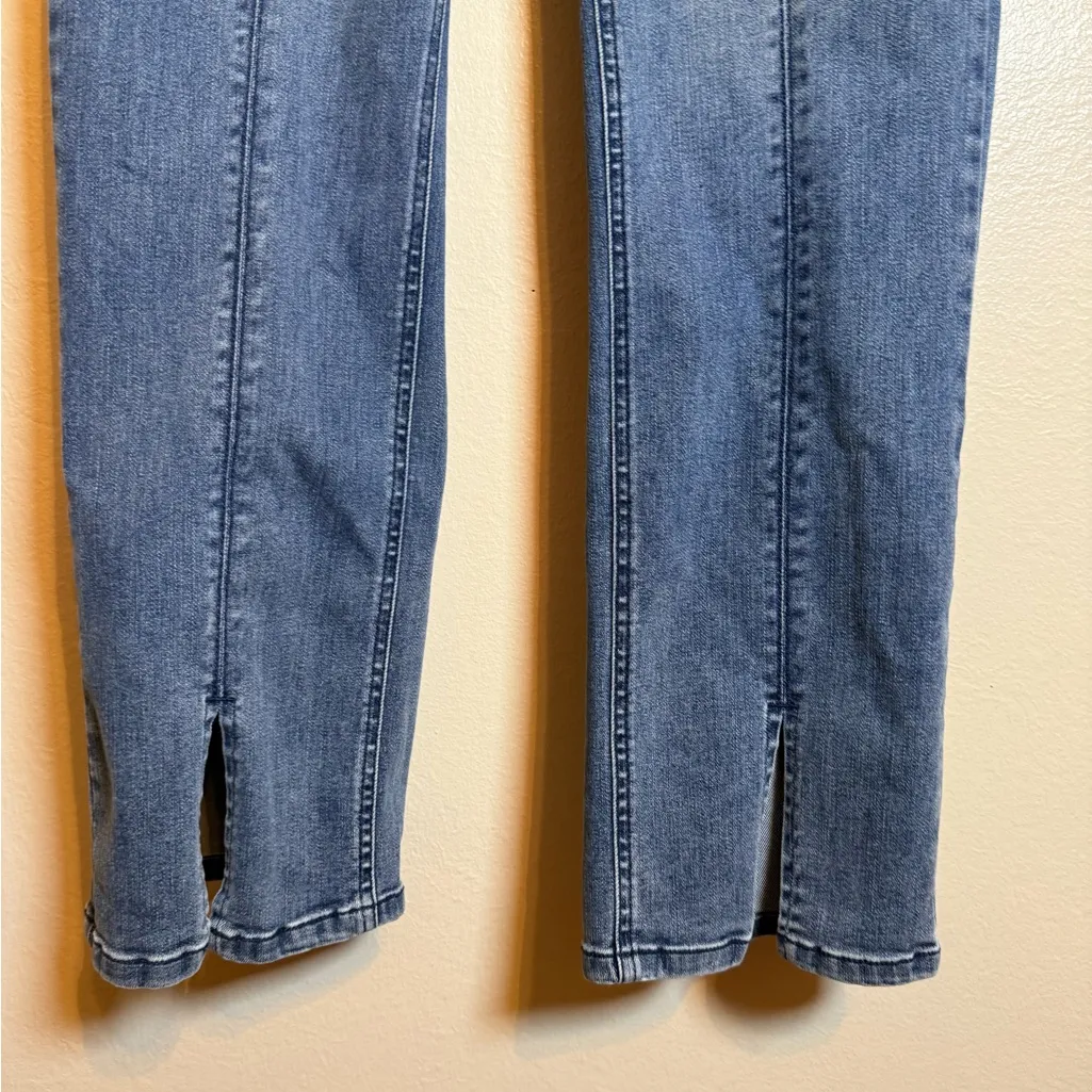 J. McLaughlin Rainey Staight‎ Leg Front Split Seam Jeans Blue Size 6 - Image 3