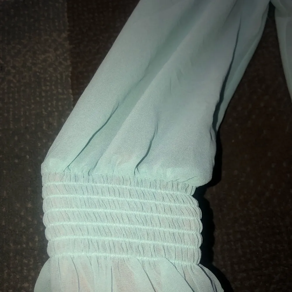 State Smocked Detail Button-Up Shirt | M NWT​ - Image 4