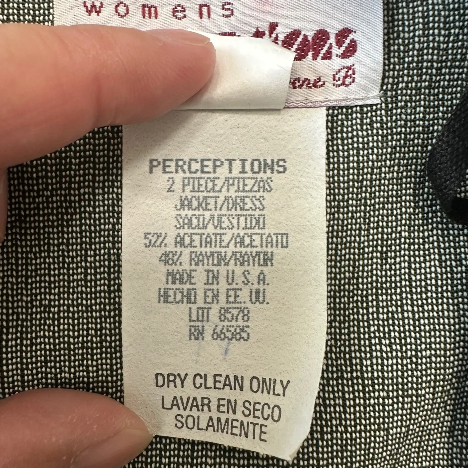 Vintage 90's Perceptions Dress Striped Button Front Career Womens Plus Size 22 - Image 12