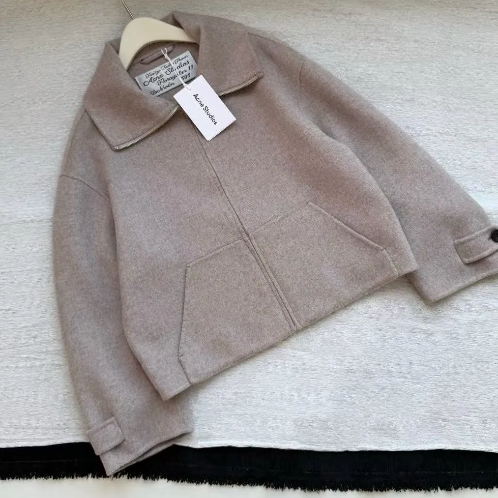 Acne Studios WOOL ZIP JACKET 36
colour:Oatmeal melange - Image 10