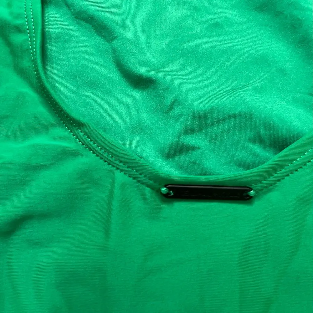 Kendall + Kylie Green Low Back One Piece Swimsuit Size Large L New Cheeky - Image 6