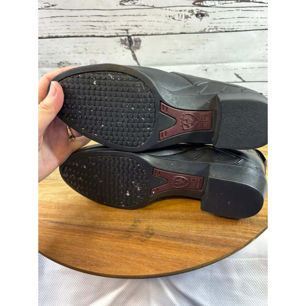 Women's Ariat Black Leather Mules & Clogs Size 7.5 - Image 8