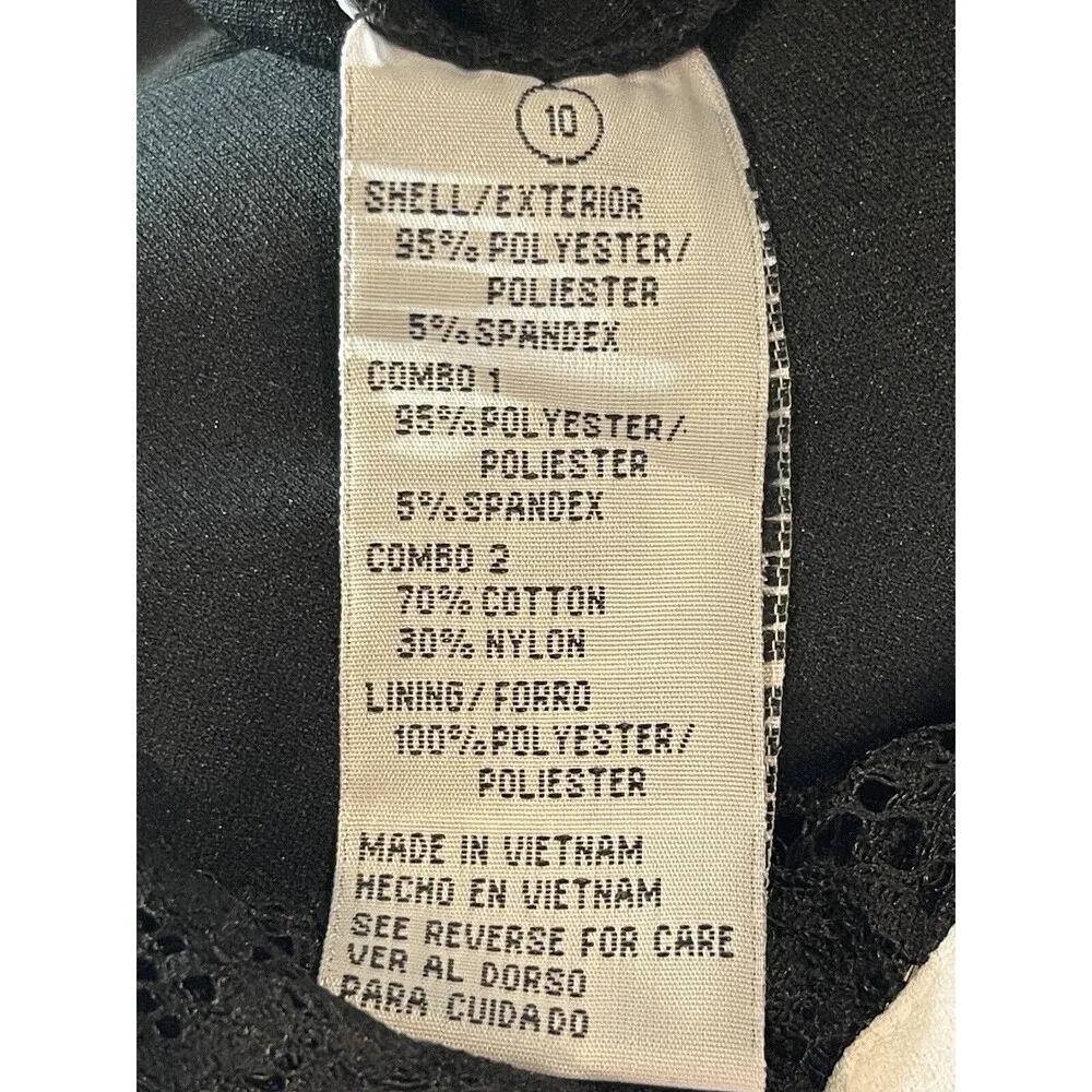 Shelby & Palmer Black Wednesday Addams Inspired Short Sleeve Jumpsuit Size 10 - Image 10