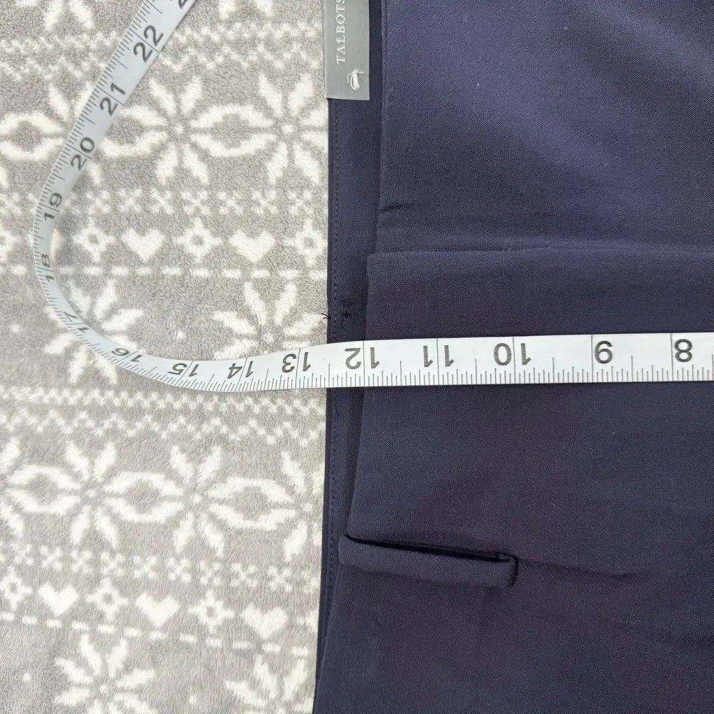 NWT‎ Talbots Southamptons Dress Pants In Indigo Size 14 Petite Workwear Career - Image 11