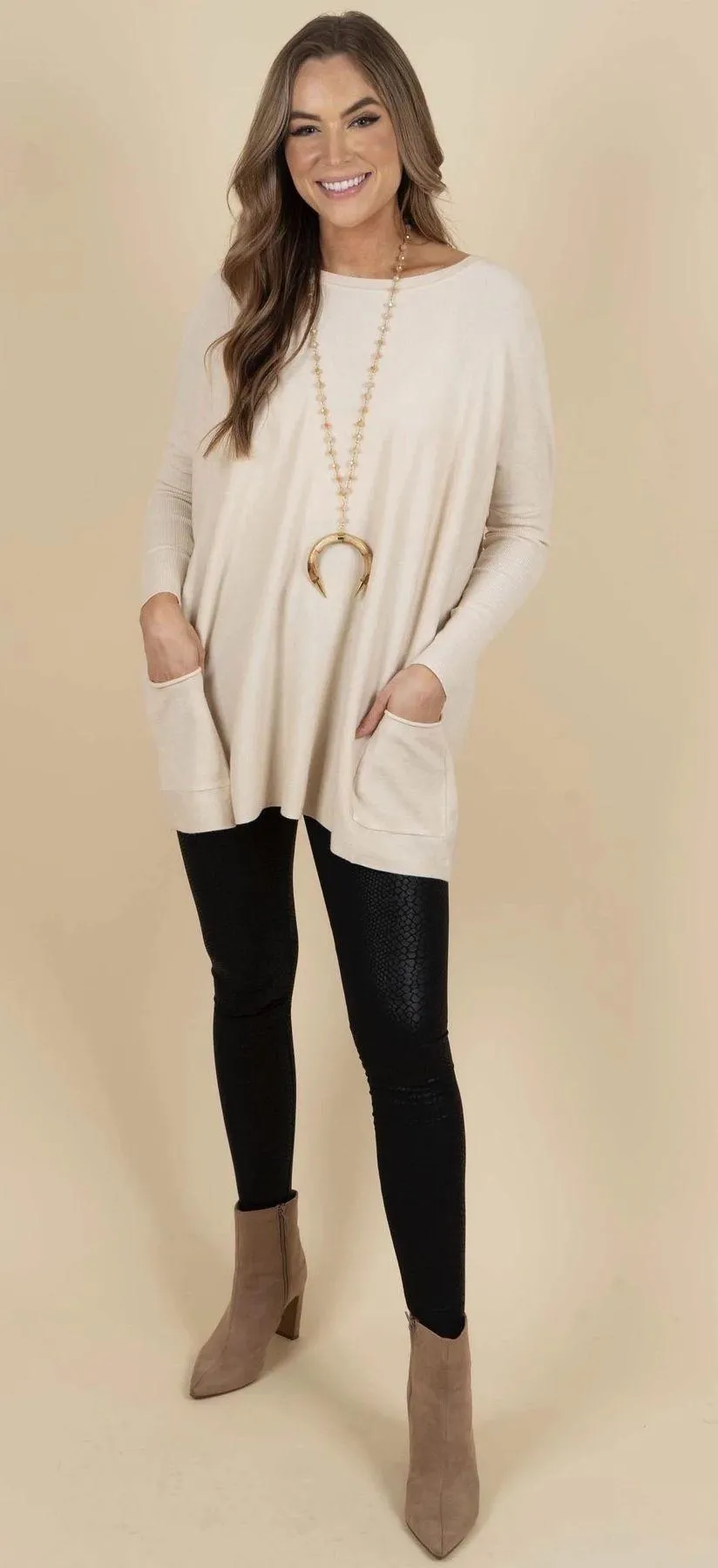 Black Snake Skin Print Leggings - Image 3