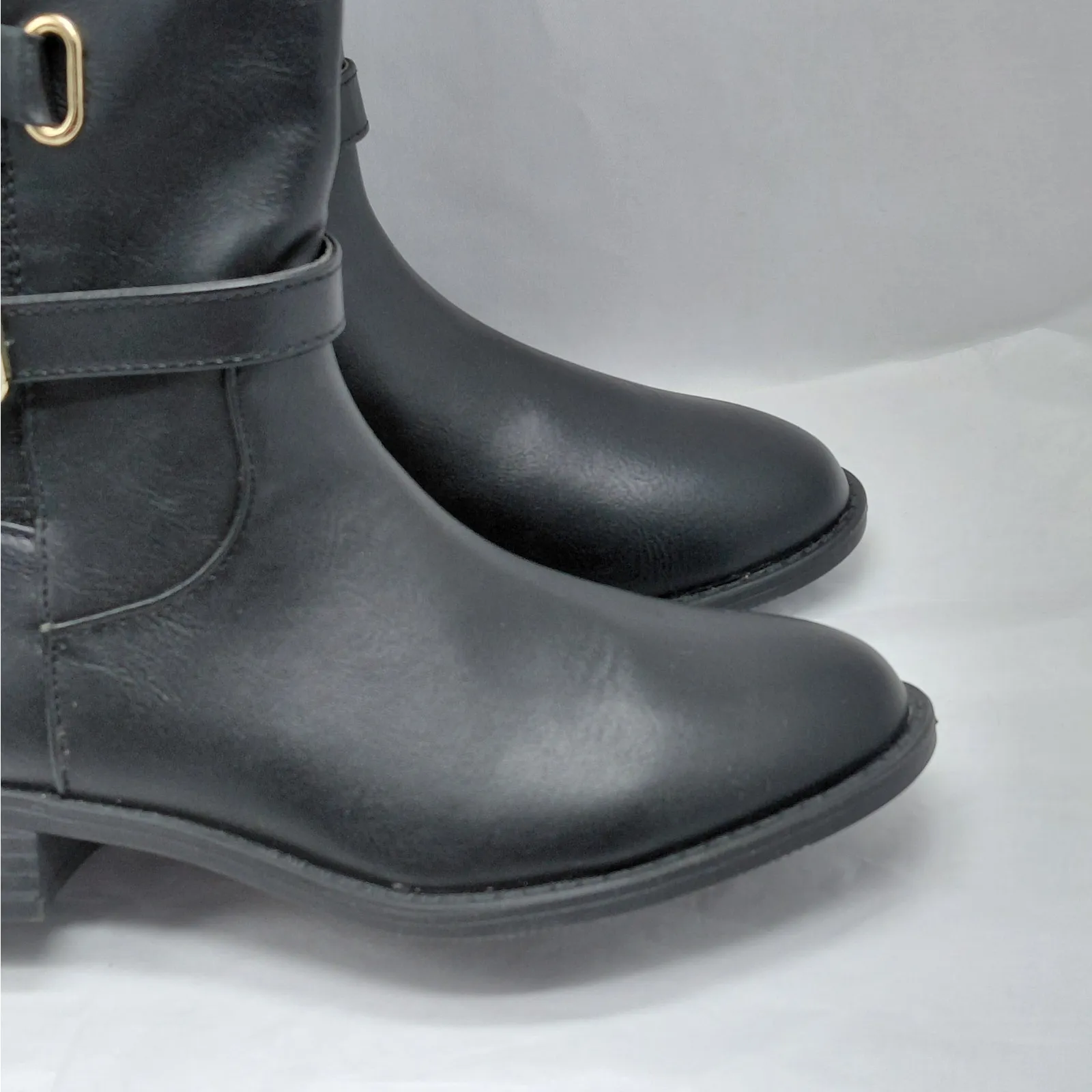 Thalia Sodi Veronika Black Knee High Riding Boots Women’s 5.5 Equestrian Moto - Image 5