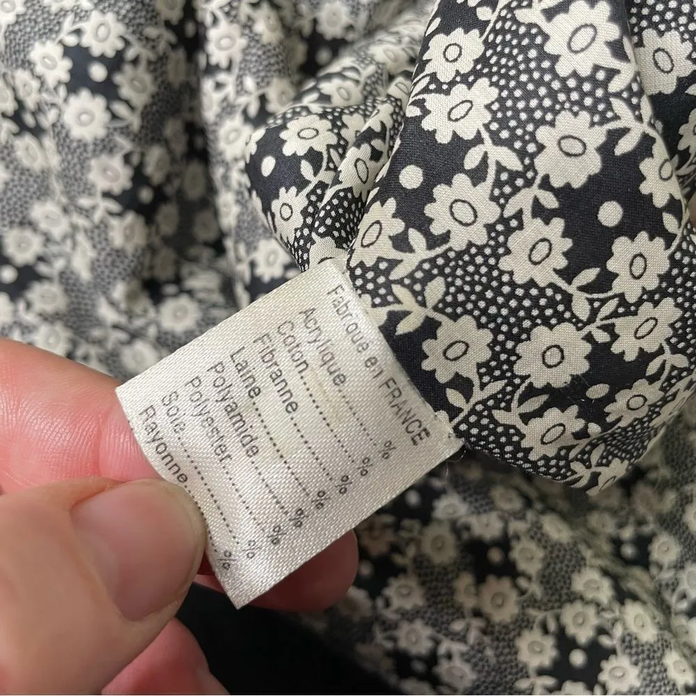 Vincent Jalbert womens plaid Edwardian midi skirt couture‎ handmade in France 38 Tan Size 8 - Image 8