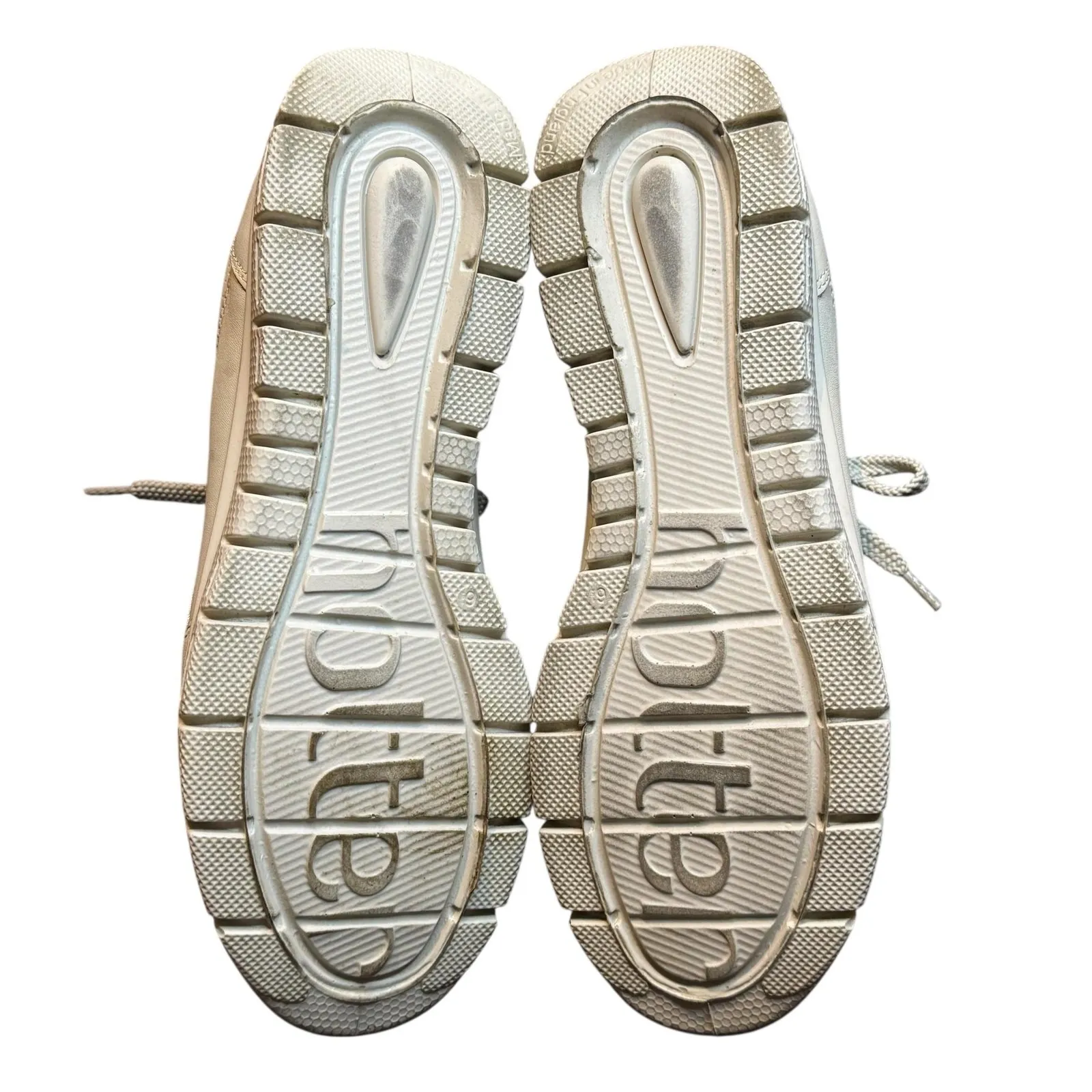 Hotter Gravity II Shoes Womens Size 8.5 Beige Leather Lace Up Comfort Sneakers Tan - Image 8