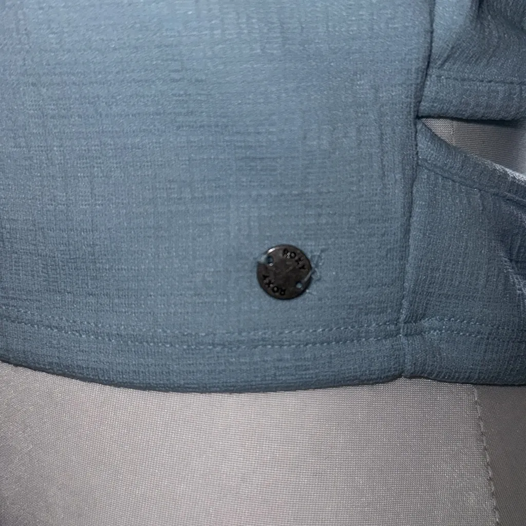 Tilly's Roxy Blue Fitted Crop Tank Top - Image 5