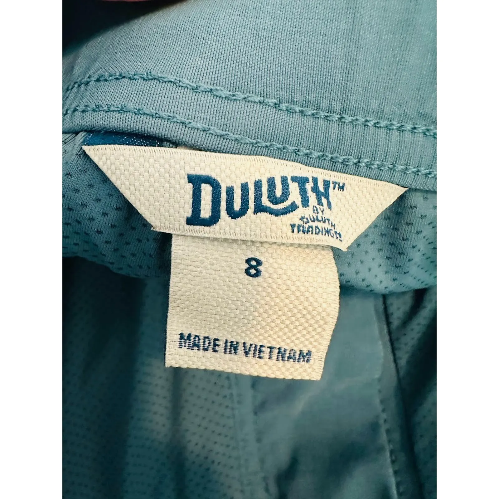 Duluth Trading Co Nylon Cargo Skort Skirt Size 8 Blue Stretch Hiking Gorpcore - Image 6