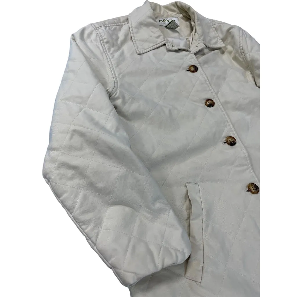 Orvis Womans Beige Quilted Lightweight Jacket size M SKU 9260 - Image 2