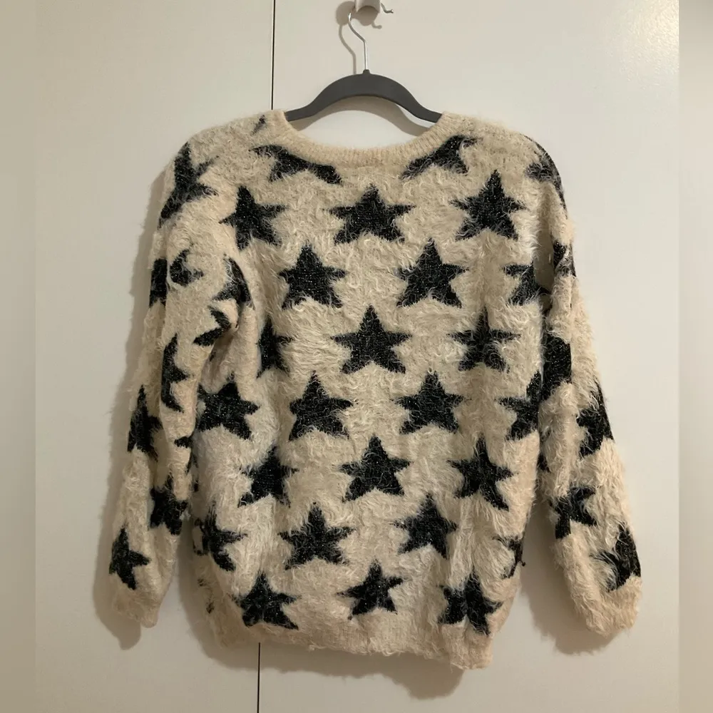 Shaggy Metallic Star Sweater - Image 3