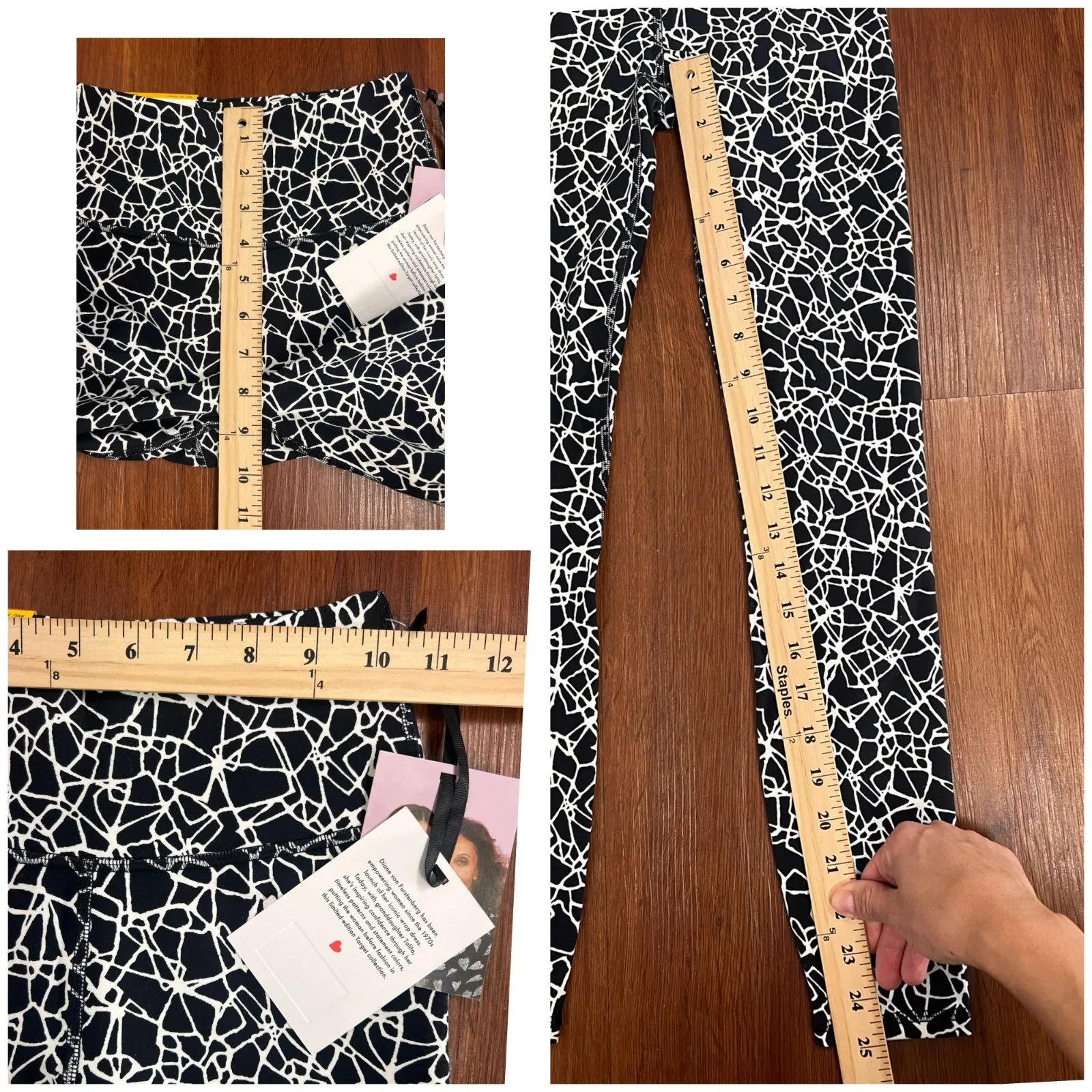 Diane Von Furstenberg X Target Abstract Print High Rise XXS Leggins Actiwear - Image 8