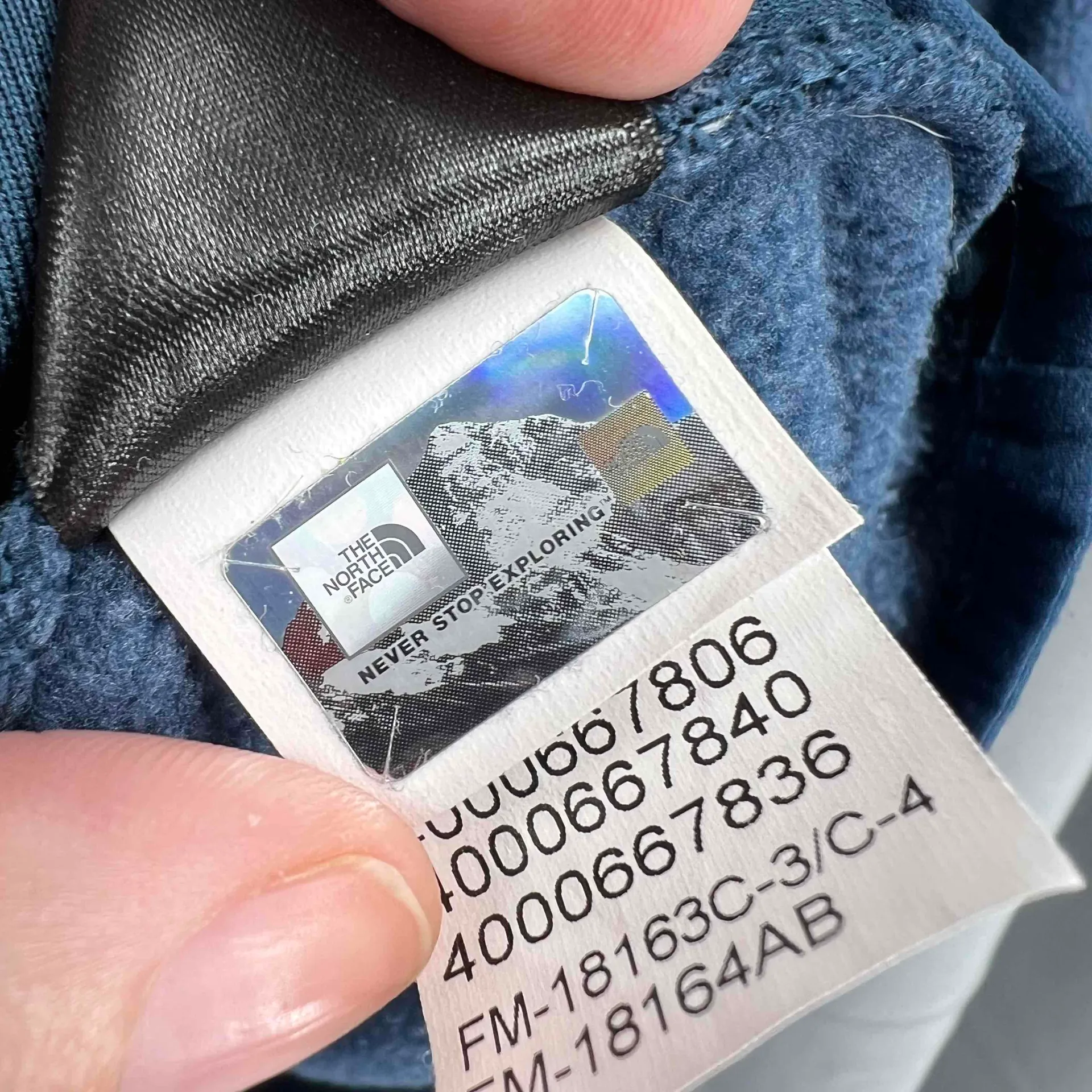 The North Face Blue‎ Fleece Hoodie Long Sleeve Zip Pockets Women Small - Image 6