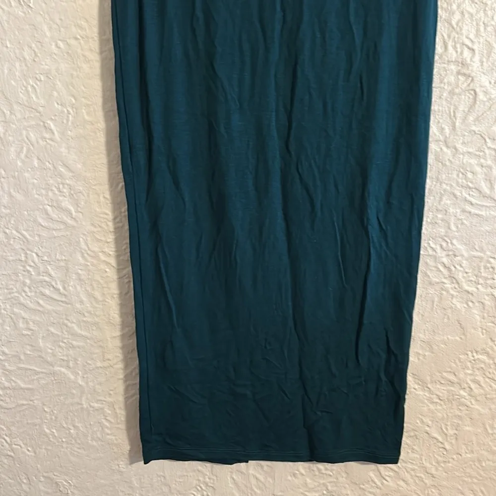 Wet Seal Forest Green Black Waistband Midi Skirt NWT Medium - Image 3