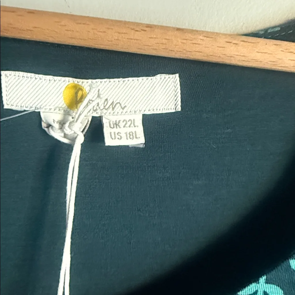 NEW BODEN Eliza Jersey Midi Dress 18T Green Size 18 - Image 10