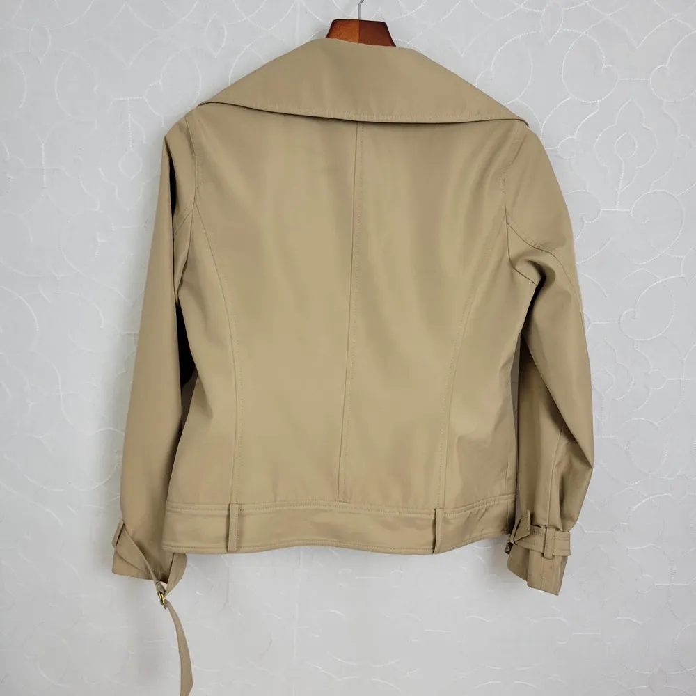 a.v.v. Michel Klein Womens Jacket Size 42 Paris Brown Collared Full Zip Pockets - Image 70