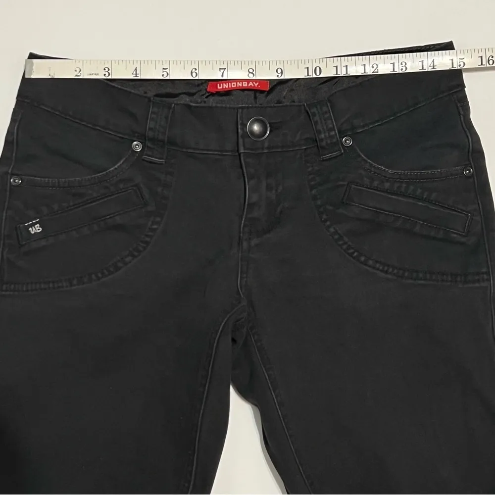 UNIONBAY Black Stretch Bootcut Jeans Size 5 - Image 10