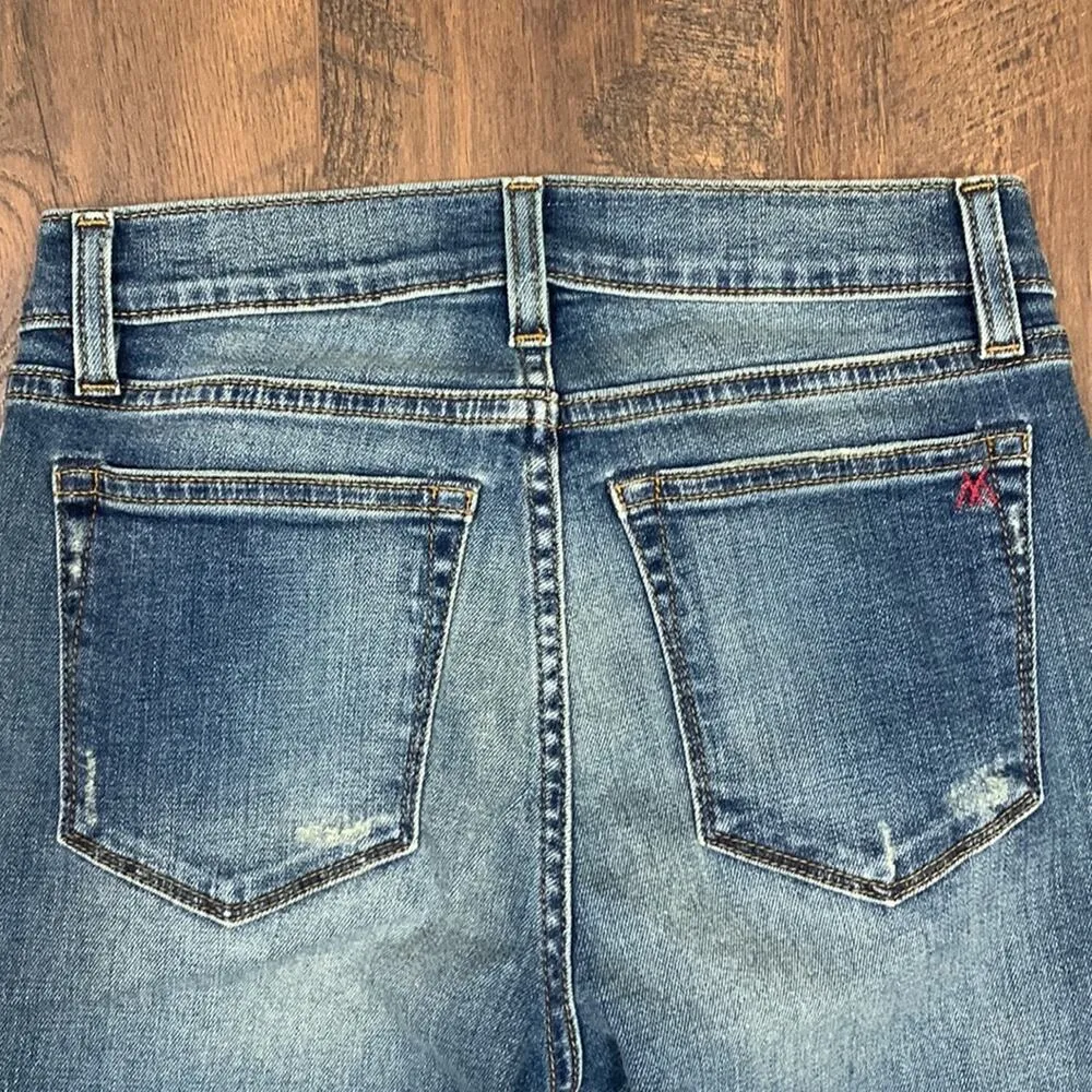 Miss Me Vintage Sophie Triangle Embroidered Stretch Skinny Distressed Jeans - Image 9