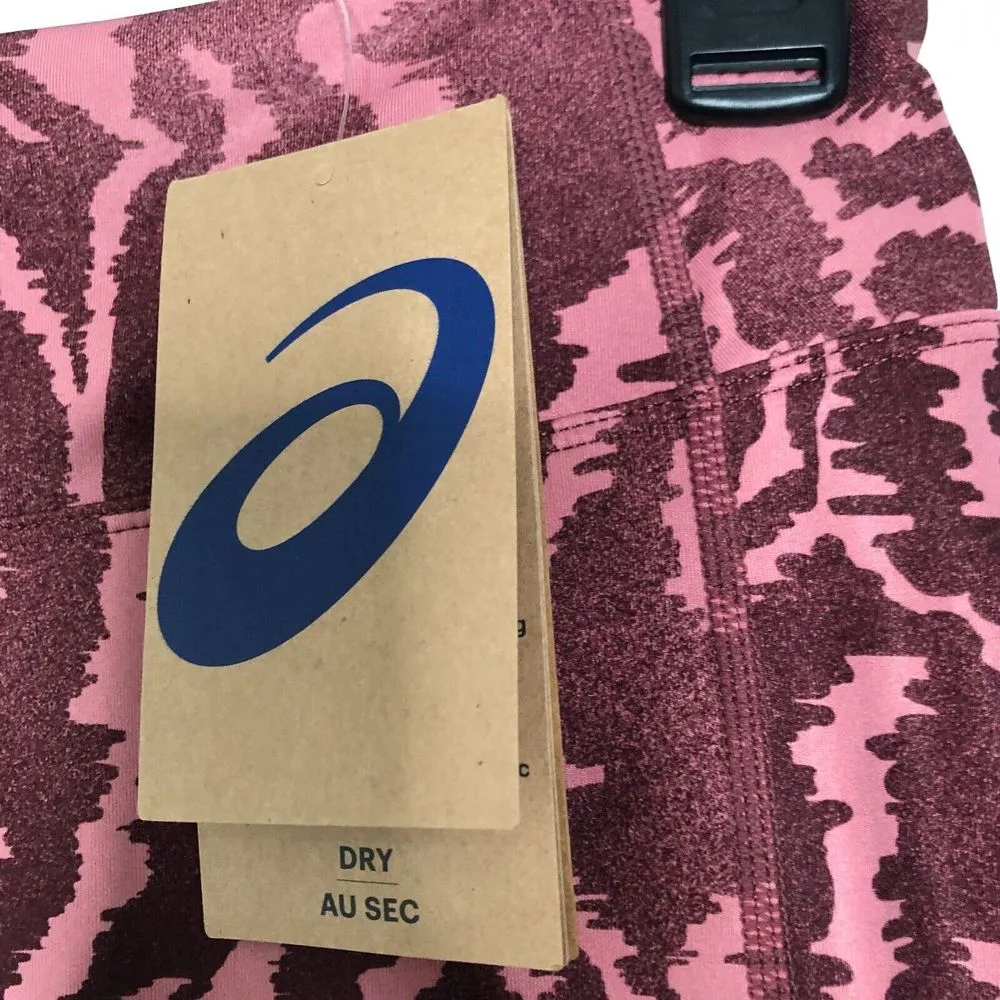 Asics‎ Womens Leggings S Pink 92 Love Core Train Printed Tight Athletic Yoga NWT - Image 10
