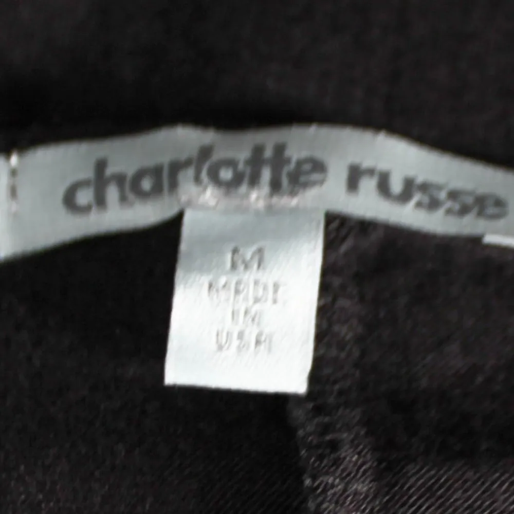 NWT Black High Low Top with Faux Leather and Lace Cap Style Sleeve - Image 7