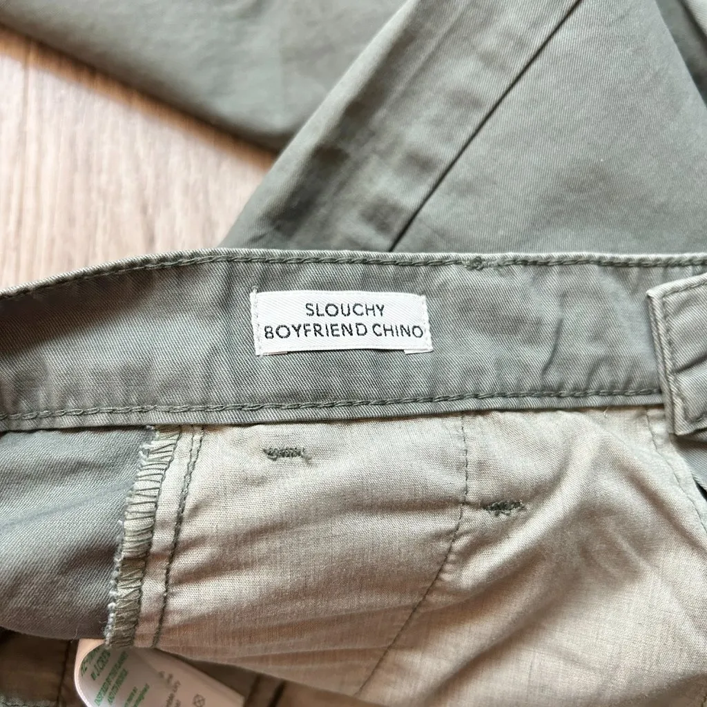 J. Crew Women's Slouchy Boyfriend Chino Pants in Green Gray Size 26 Petite - Image 7