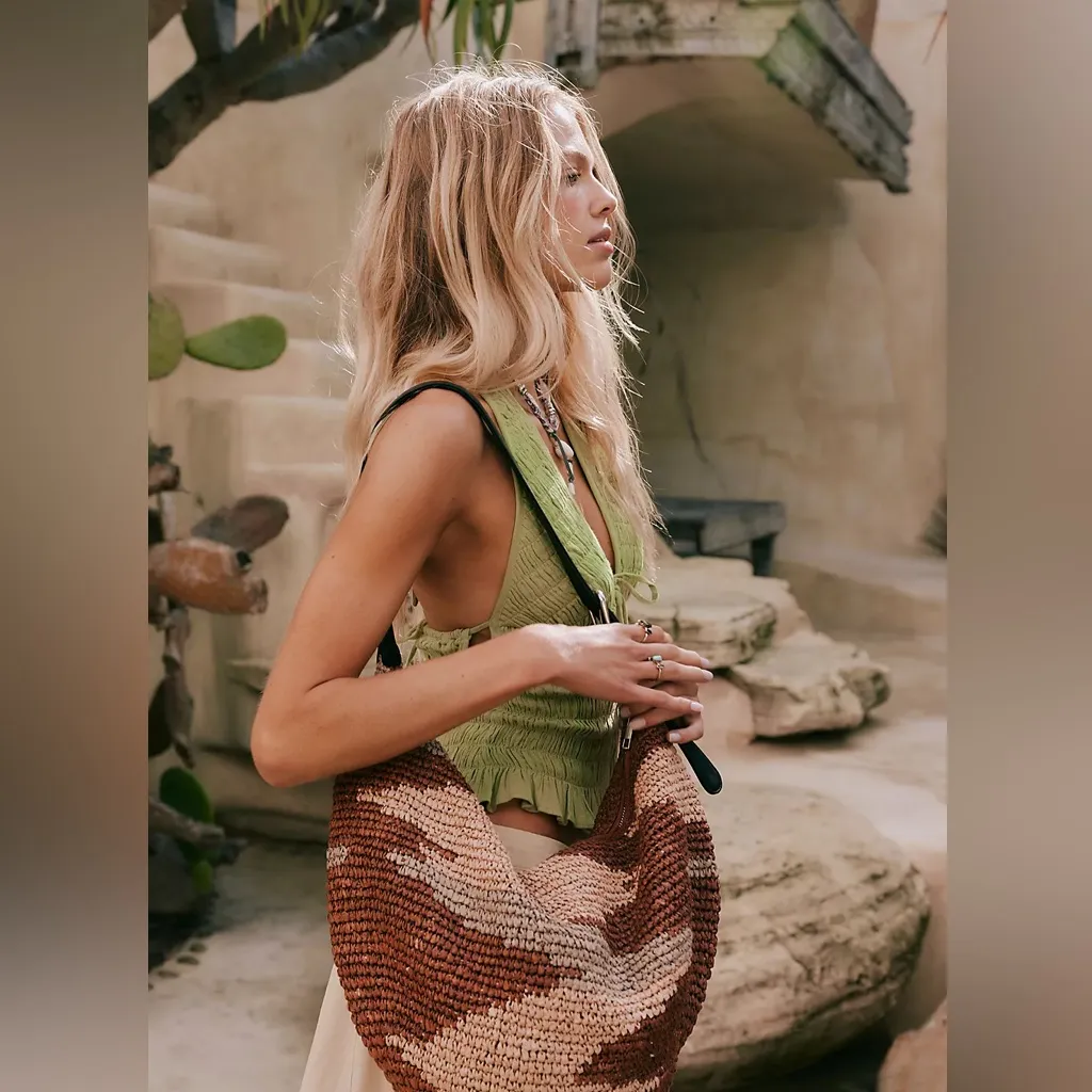 NWT! Free People Santorini Straw Tote Bag - Image 2