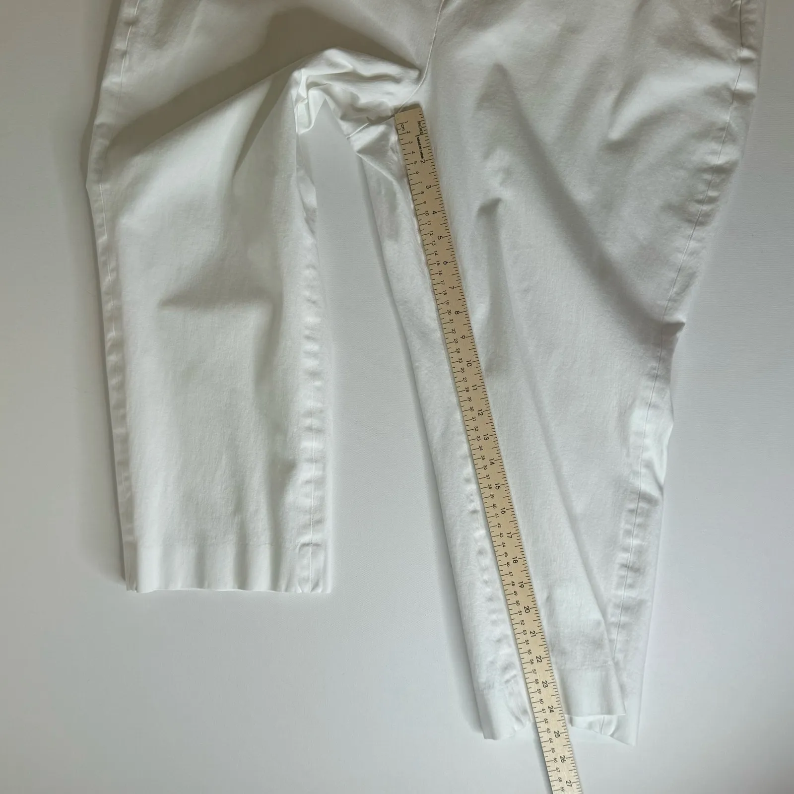 J Crew Womens Kallie Straight Leg‎ Pant in White Sz 22 Office Neutral Minimalist - Image 16