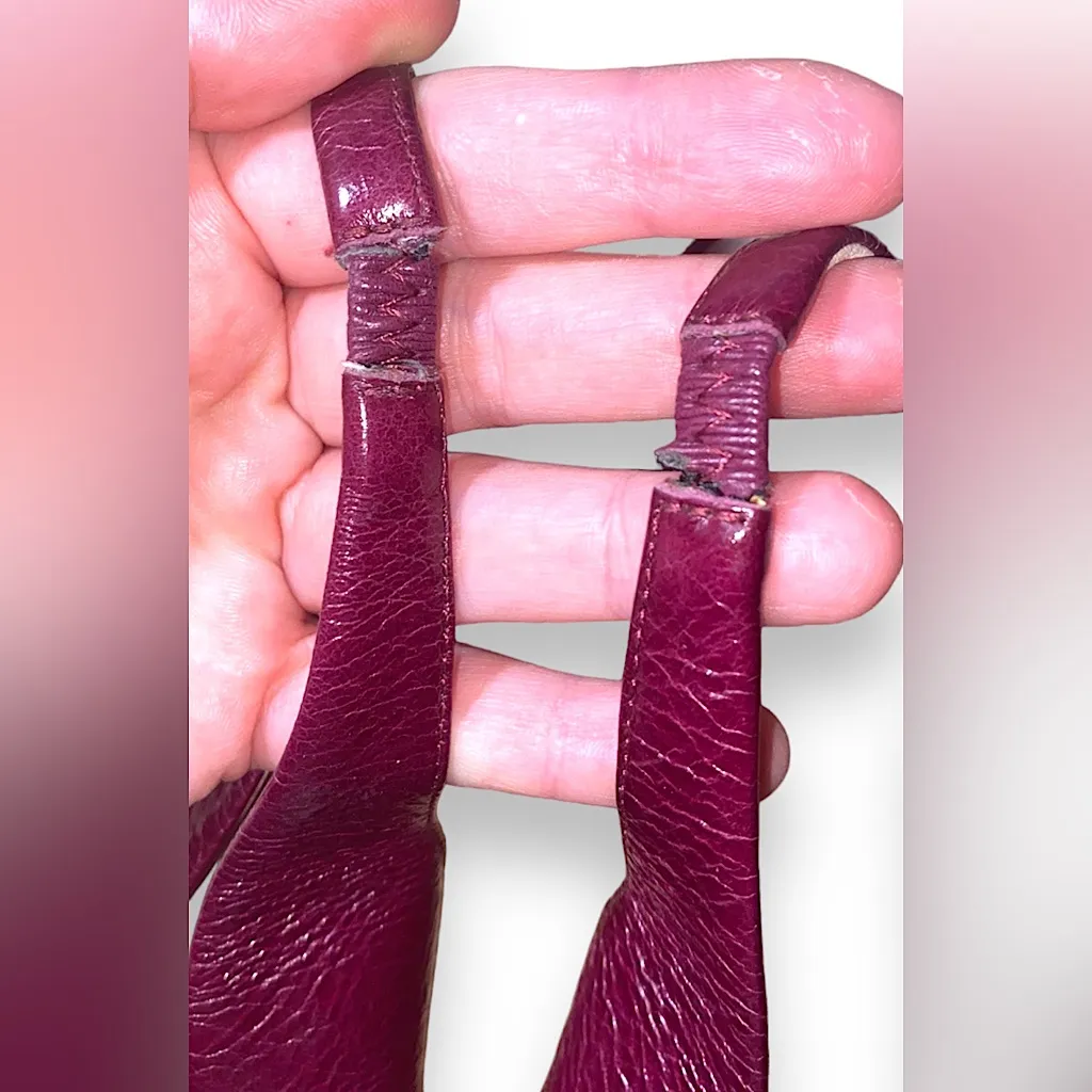 Zara VTG style Wine slingback heels - Image 10