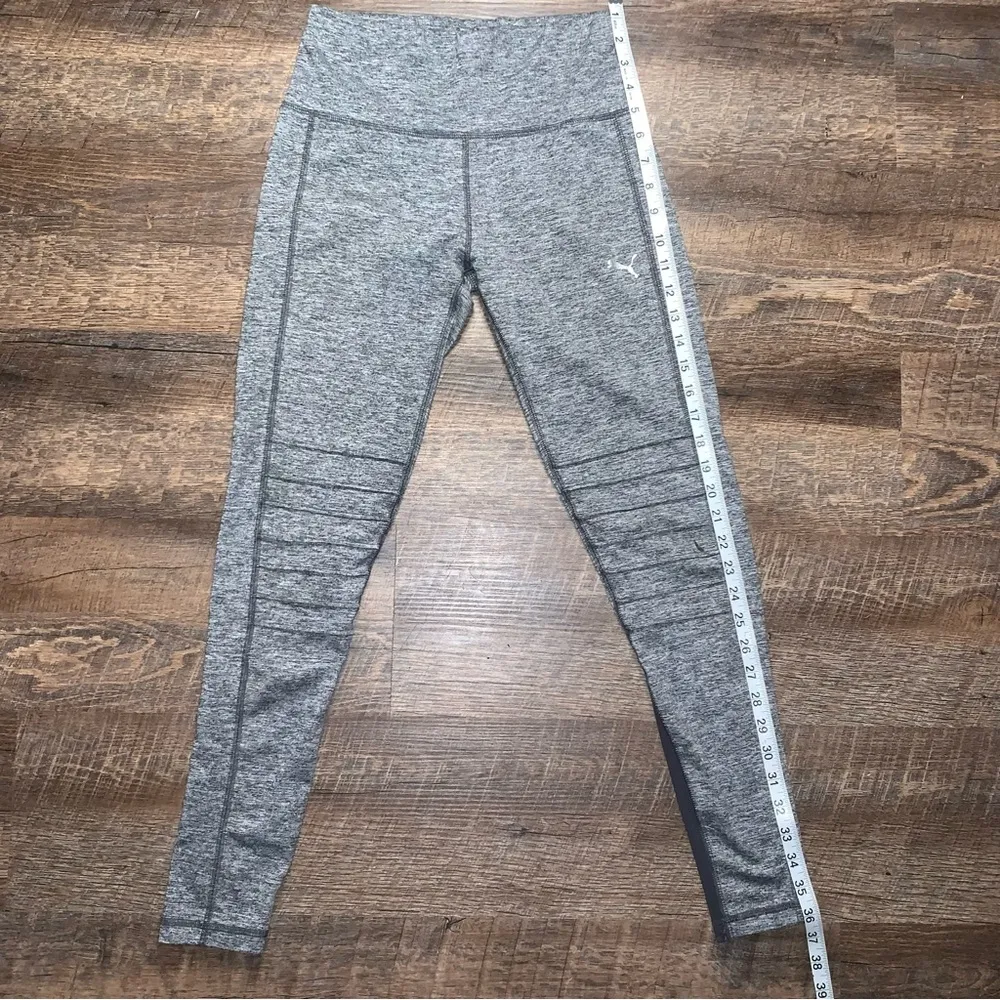 Puma Gray/Black Leggings Exercise Workout Women’s Size Small - Image 5