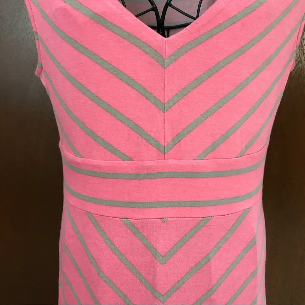 Apt. 9 V-Neck Maxi Dress in Pink and Gray - Image 3