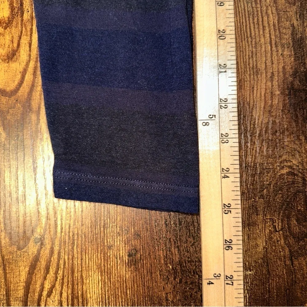 NSF Top Womens Large Blue Gray Stripe V - Image 7