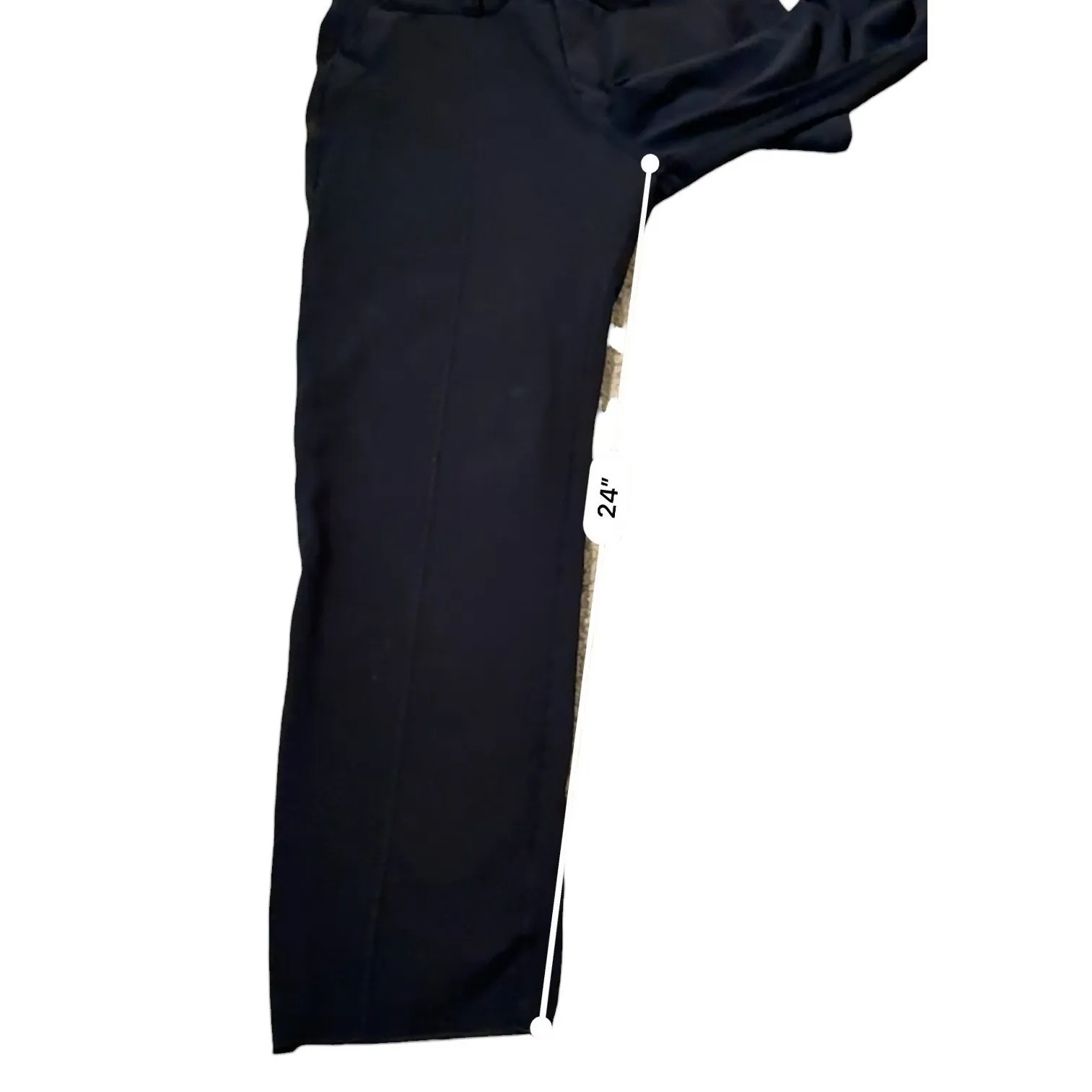 Frank & Eileen Murphy Cropped Trouser Pants Size Medium Black Stretch Slim Fit - Image 10